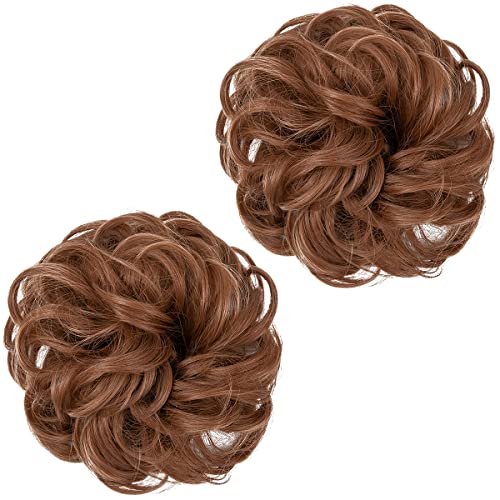 2 STÜCKE Messy Bun Haarteil Pferdeschwanzverlängerung