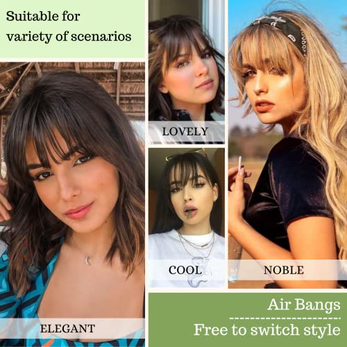 Clip in Bangs Frange incurvée pour un usage quotidien