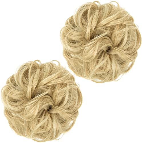 2 STÜCKE Messy Bun Haarteil Pferdeschwanzverlängerung