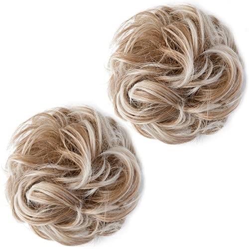 2 STÜCKE Messy Bun Haarteil Pferdeschwanzverlängerung