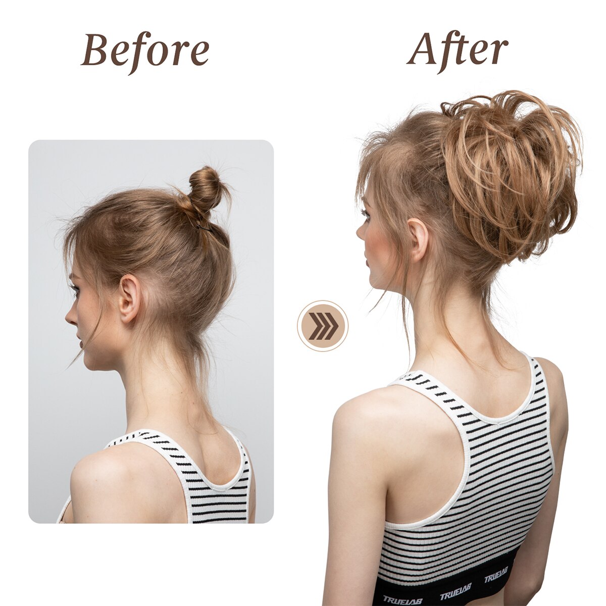 Straight Bun Bun Hairpieces