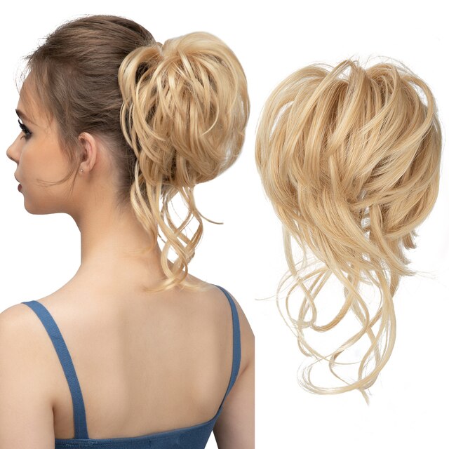 Messy Bun Wellige Haarknotenverlängerung