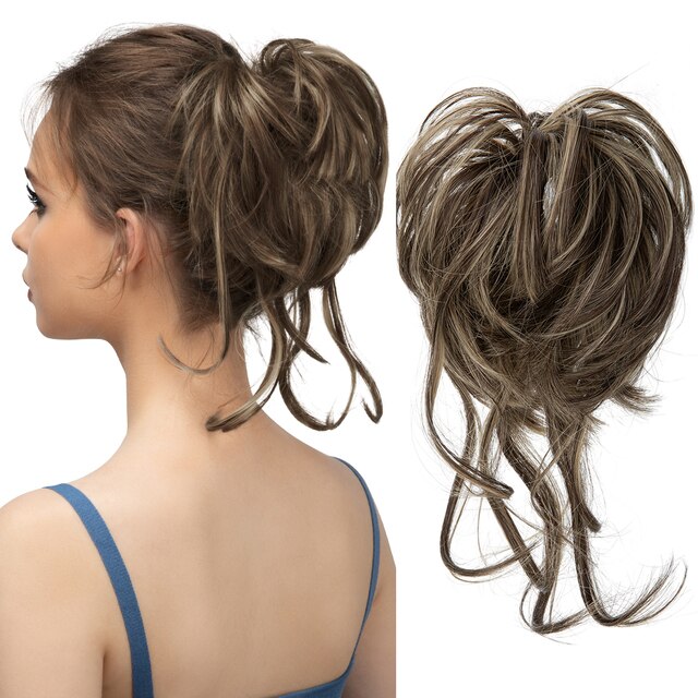 Messy Bun Wellige Haarknotenverlängerung