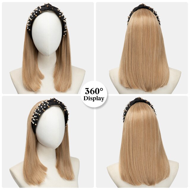 Short Straight Headband Wigs