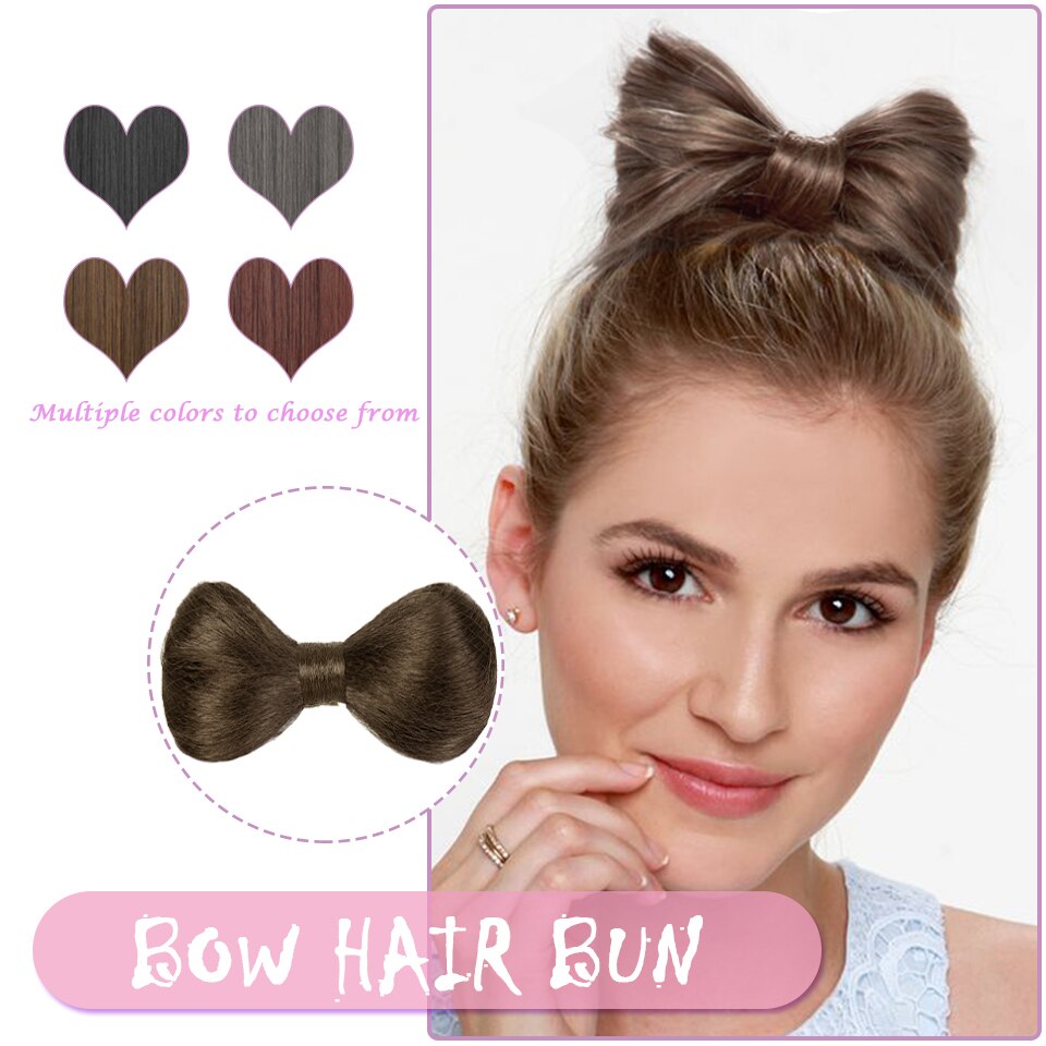Bow Hair Bun Griffe Chignon Kitty bow Outils de coiffage