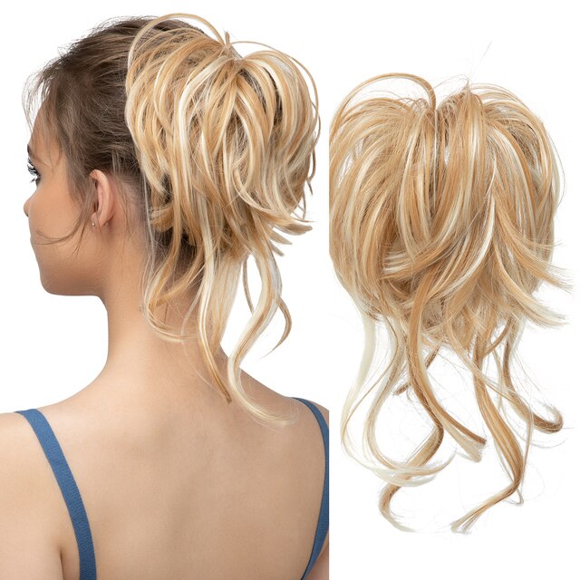 Messy Bun Wellige Haarknotenverlängerung