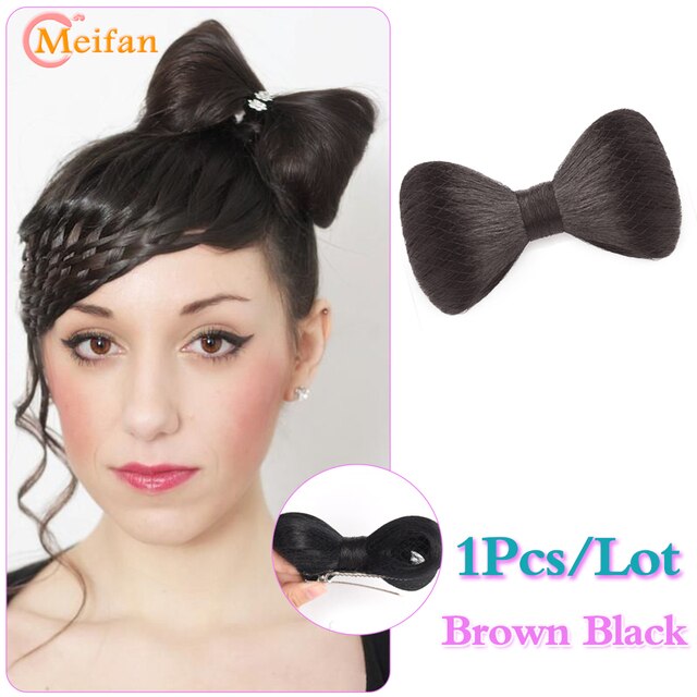 Bow Hair Bun Griffe Chignon Kitty bow Outils de coiffage