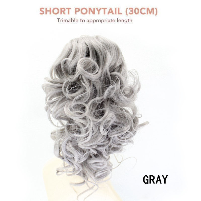 Claw Clip Curly Ponytail