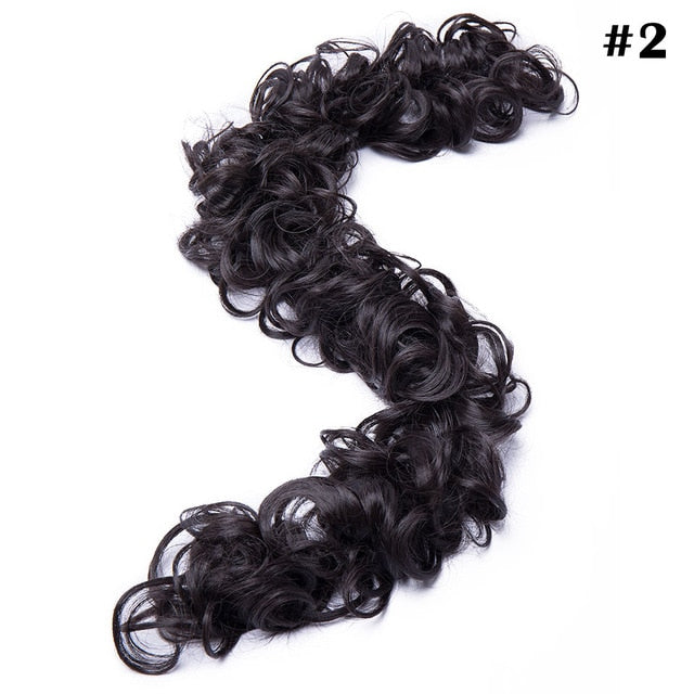 Long Curly Chignons Hair Extension Wrap