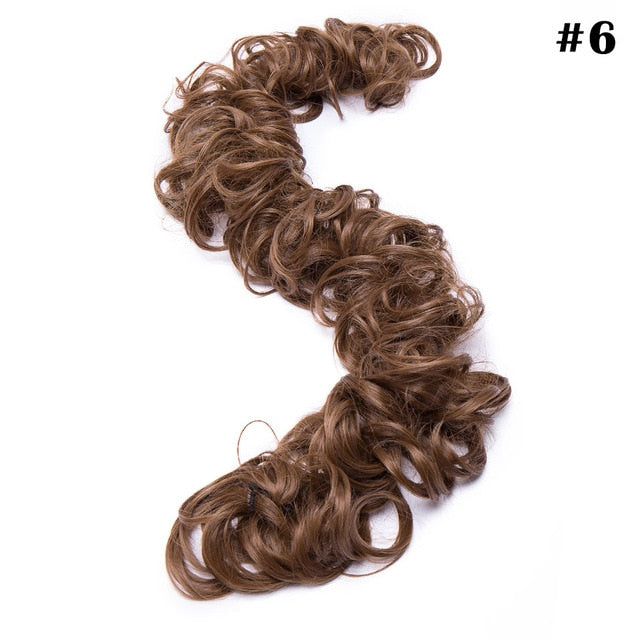 Long Curly Chignons Hair Extension Wrap