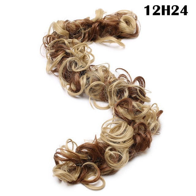 Long Curly Chignons Hair Extension Wrap
