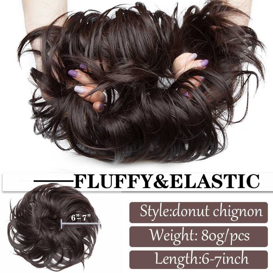 Flauschiges unordentliches Scrunchies-Brötchen