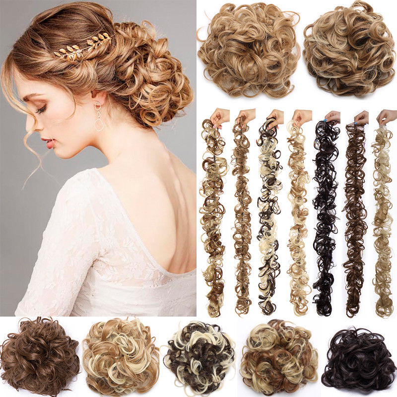 Long Curly Chignons Hair Extension Wrap