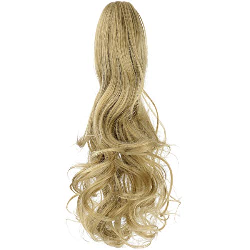 Ponytail Hairpiece Extension Clip in Claw 18" Curly Wavy PonyTails