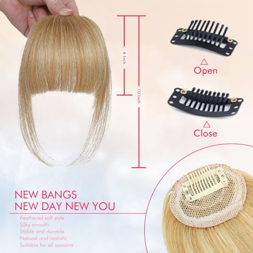 100% Human Clip in Bangs for Daily Wear