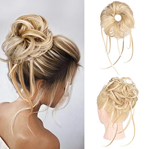 Long chignon ébouriffé 