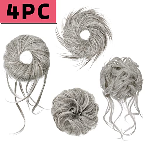 Messy Bun Hair Pieces, 4 Pieces