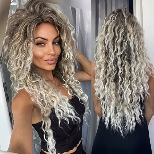 Ombre Ash Blonde Party Wig