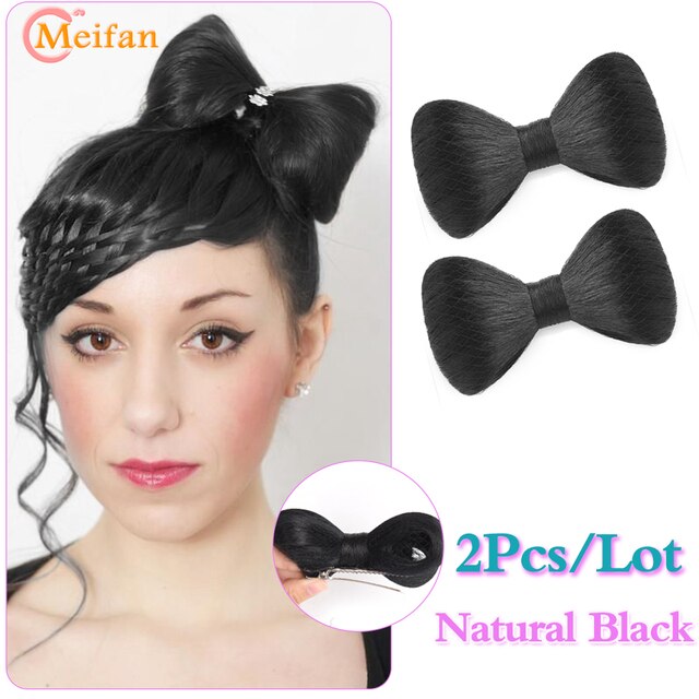 Bow Hair Bun Claw Chignon Kitty bow Styling Tools
