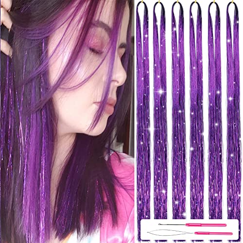 Sparkling Shiny Tinsel Hair Extensions