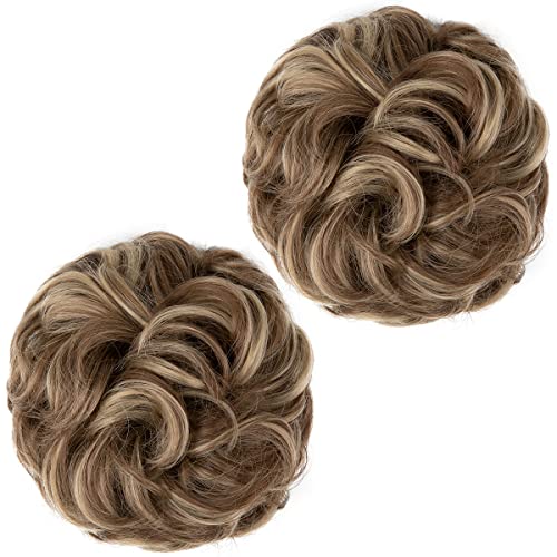 2PCS Messy Bun Hair Piece Ponytail Extension