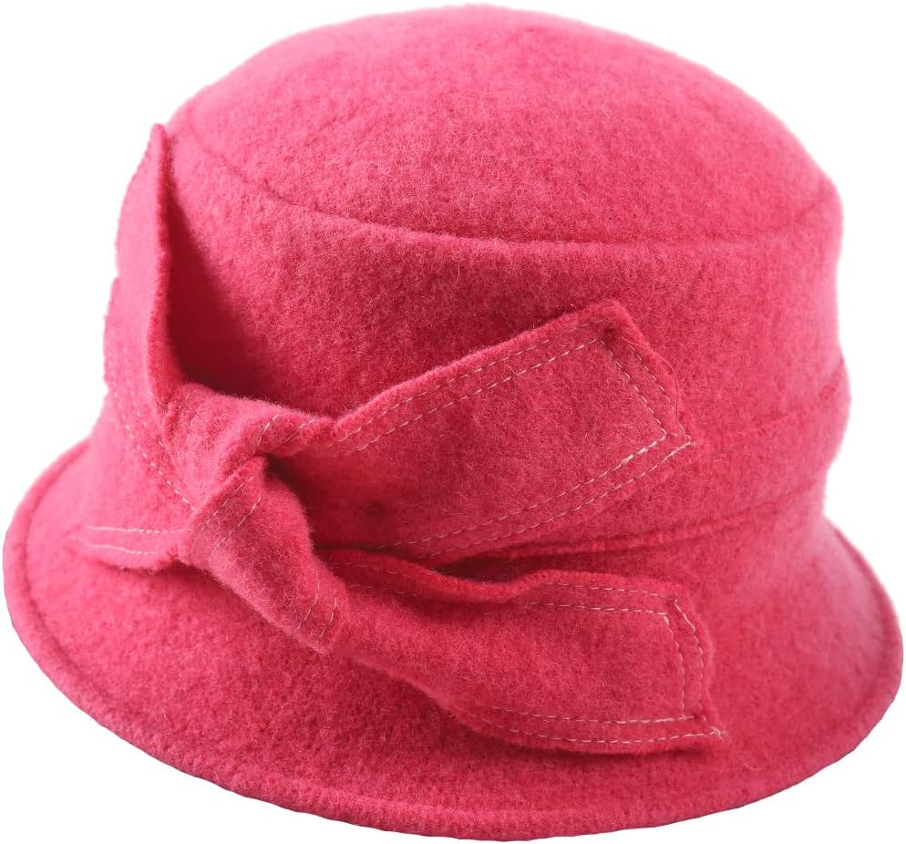 Cloche de bonnet de béret de laine vintage 