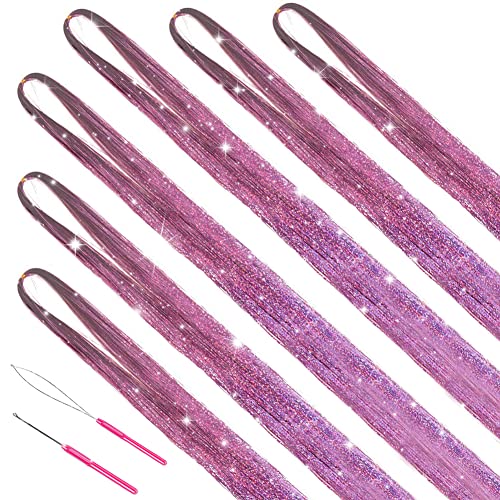 Sparkling Shiny Tinsel Hair Extensions