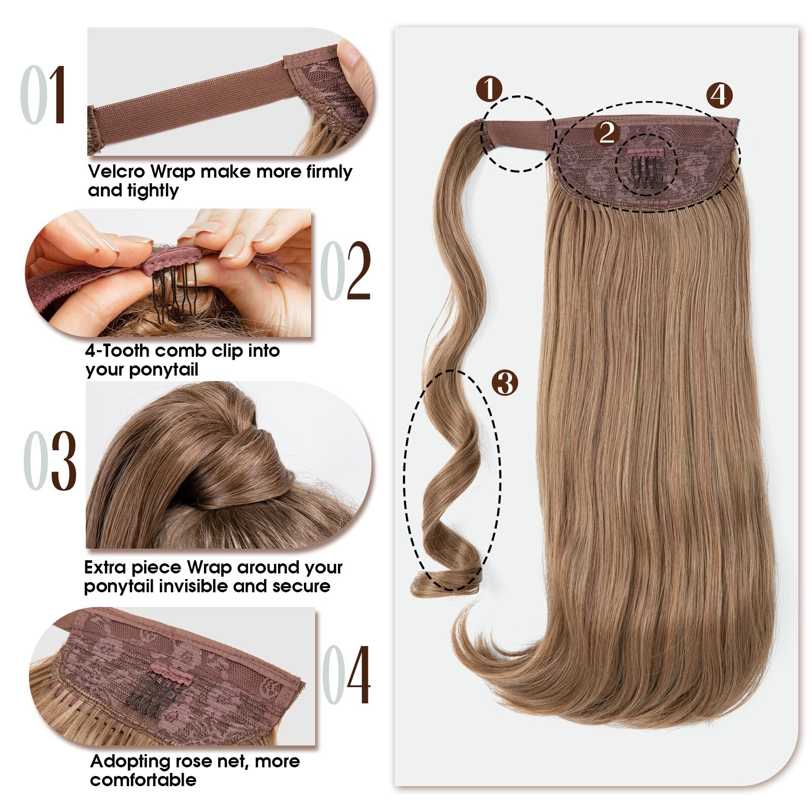 Ponytail Extensions Hairpieces