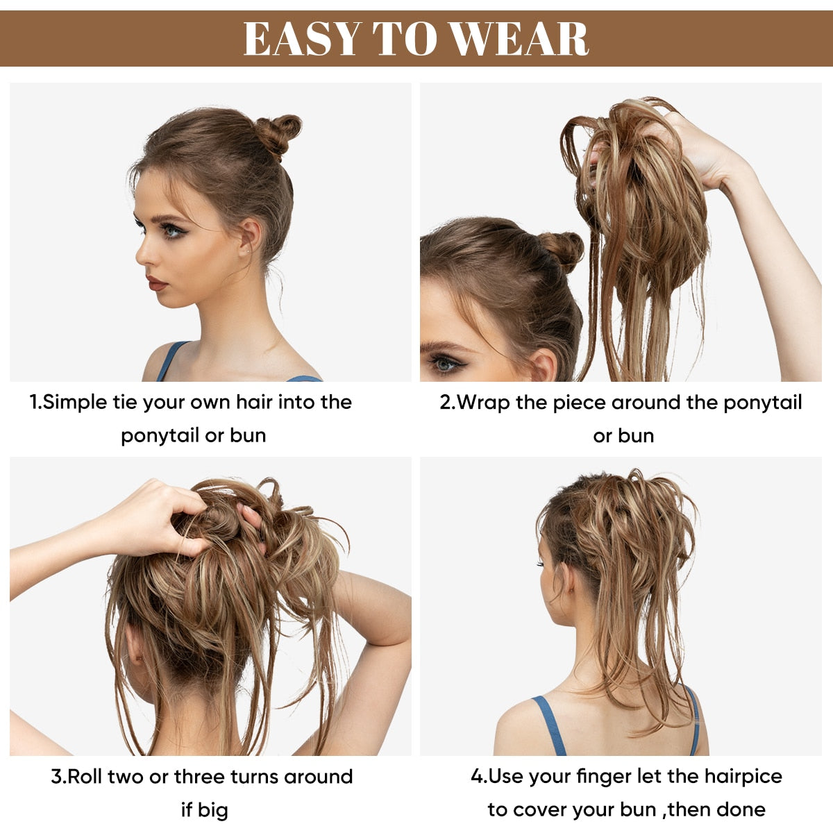 40% Rabatt! Messy Bun Haarteile