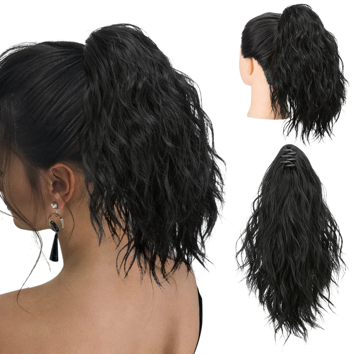 Seamless Style Lightweight Claw Clip Ponytail