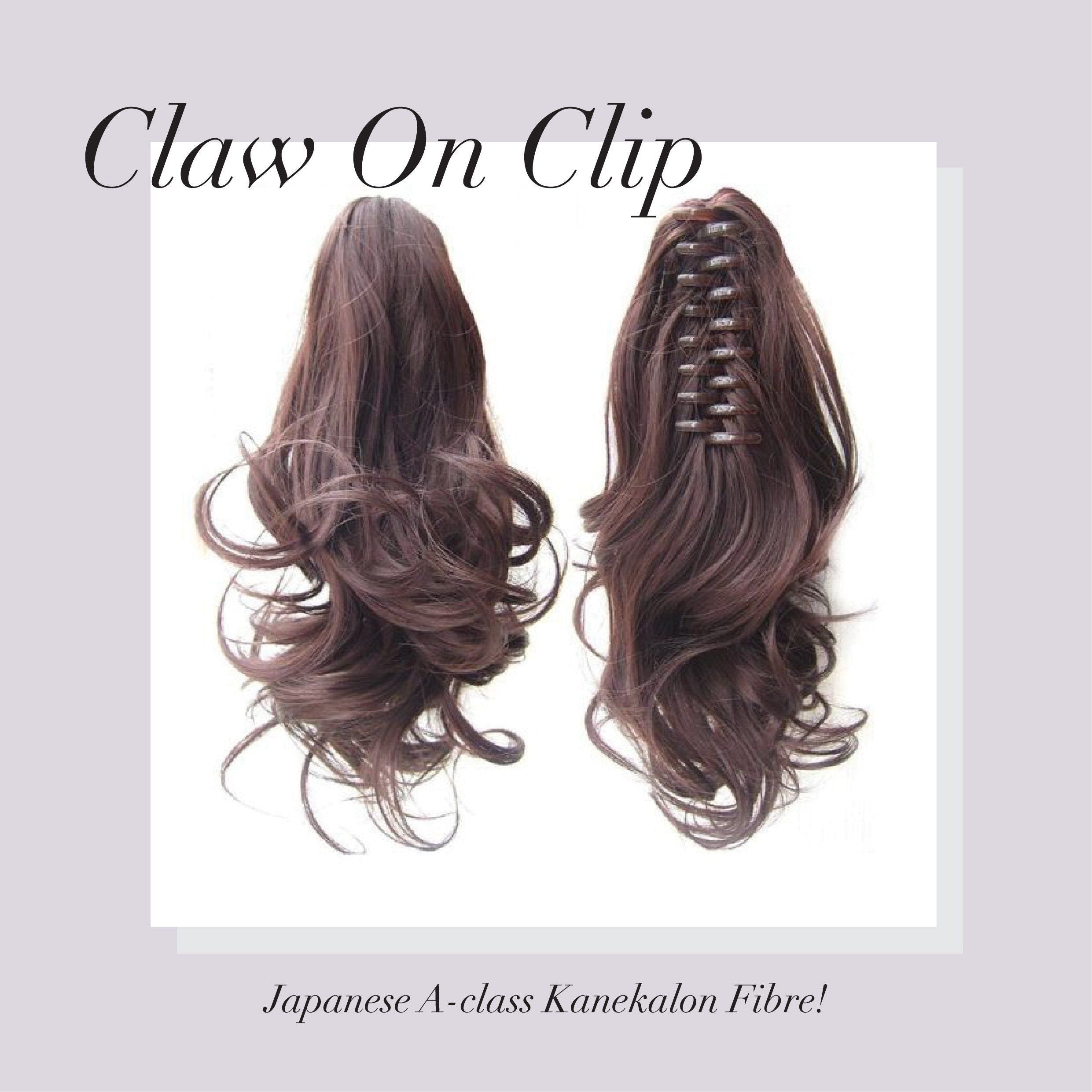 Claw Clip Curly Ponytail